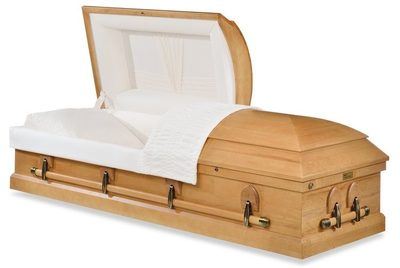 Lenox Earthtone Wood Casket